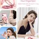 for Samsung Galaxy XCover7 Pro Love Heart Kickstand Case with 2X Screen Protector: Luxury Plated Gold Edge Slim Soft TPU Shockproof Protection Case Cover for Galaxy XCover7 Pro (Pink)