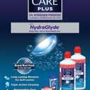 CLEAR CARE PLUS Cleaning & Disinfecting Contact Lens Solution (12 oz, Pack of 2), HydraGlyde Moisture Matrix, For Soft & RGP Lenses, Preservative-Free, Included Lens Case, Deep Cleaning Action