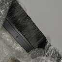 Door Sweep Brush Aluminum, 2 x 36 Inch, Black, 2 Set