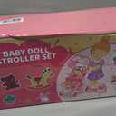 Baby Doll Toys Set with Stroller, Crib, Dining Chair, Realistic Doll Accessories for Kids Pretend Play, Dolls Care Toys Playset for Girls Toddler Ages 3 4 5 6