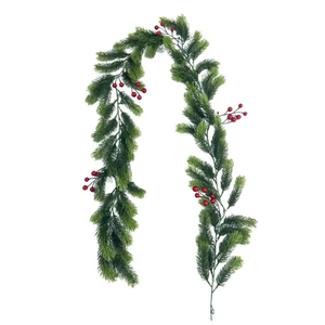 National Tree Frosted Berry Garland, 9 Feet x 10 Inch