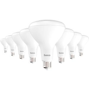 Sunco 8 Pack BR40 LED Light Bulbs, Indoor Flood Lights, Recessed Can Light Bulb, 1400 LM, 17W (100W Equivalent), 2700K Soft White, Dimmable, E26 Base, for Home, Bedroom, Kitchen UL