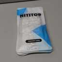 NITITOP Compatible with iPhone 12 Pro Max Case Cute Clear Aesthetic Floral Flower Hibiscus Pattern for Girls Women Soft TPU Full Camera Lens Shockproof Protective Phone Cover - White