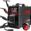 Plasma Cutter Welder Combo 6 in 1 Welding Machine 110V/220V
MIG/Flux Core/HF TIG/Stick/CUT/Spool Gun Compatible with 200A MIG/TIG/Stick & 50A CUT Aluminum Welding Multiprocess Welder