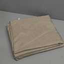 Fitable Faux Linen Tablecloths Rectangle 60 x 102 Inch - 2 Pack Neutral Table Clothes for 6-8 Foot Tables, Nature Faux Burlap Kitchen Table Cover for Dining, Party, Farmhouse, Banquet, Buffet