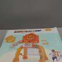 2 in 1 Basketball Hoop and Soccer Goal Set, Toddler Sports Toy for Indoor Outdoor Play, Perfect Christmas Birthday Gift for Baby Boys and Girls 1 2 3 Year OldLion Theme