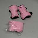Hryrbay Kids Soccer Shin Guards and Socks Toddler Soccer Shin Pads Protective Defender Gear for Boys Girls Ages 3-15 Great for Training, Matches, Inspired by The World Cup (Small, Pink)