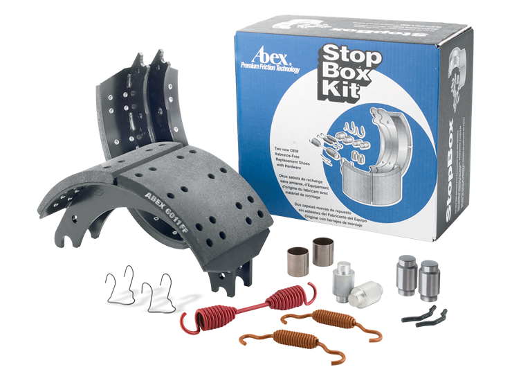 Abex Friction EX4725E2SB-K43 Stop Box Kits Drum Brake Shoe Kit