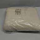 Bedsure 100% Cotton Blanket King Size for Bed - Breathable and Soft, Waffle Weave Blanket for Summer Spring, Beige, 104x90 inches