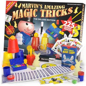 Marvin's Magic - Kids Magic Set - Box of Tricks, Amazing Tricks for Kids - Made Easy Range - Includes Wand, Cards, Much More - Suitable for Ages 6 and Up - 225 Illusions