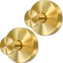 Gold Wreath-Hanger, 22 LB Strong Stainless Steel Suction-Cup-Wreath-Hooks, 2 Pack Wreath-Door-Hanger Fall Halloween Christmas Decorations, Welcome Sign for Front Door Indoor Outdoor, Reusable Holder