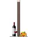 50,000 BTU Patio Heater - Propane Patio Heater with Double-Layer Stainless Steel Burner, Space Heater, Outdoor Heaters with Wheels Used for Garden, Patio and Residential, Brown