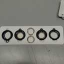 Stouchi Holder Key Ring for Air tag, Aluminium Invisible Slim Keychain Case for Air Tag 2nd Gen (2026) & 1st Gen Items Finder iPhone, Dogs, Keys, Backpacks Air Tag Accessories (4P with TPU + 4 rings, 4 Grey)