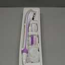 VOYOR Electric Body Brush Back Scrubber for Shower Rechargeable Exfoliating Bath Brush Powered Shower Brush with Non-Slip Long Handle Deep Cleansing, Exfoliation, Massaging Spin Brush BC100 (Purple)