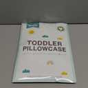 Biloban Organic Cotton Youth Pillowcase 2 Pack, (Pillowcases Only) Kids Pillowcase for Sleeping Fit Pillow Sized 16" x22, Envelope Travel Pillowcases for Girl Boy, Gray Heart & White Star