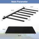 Surfboard Rack Wall Mount 6 Arms/8 Arms, Surfboard Rack for Wall with Rubber Mat, Vertical Paddle Board Storage Holds 6 Boards/8 Boards Storage Mount System at Home and Garage