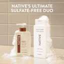 Native Body Wash Contains Naturally Derived Ingredients | For Women & Men, Sulfate, Paraben, & Dye Free Leaving Skin Soft and Hydrated | Santal & Leather 18 oz