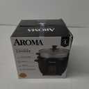 Aroma Housewares ARC-363-1NGB 3 Uncooked/6 Cups Cooked Rice Cooker, Steamer, Multicooker, 2-6 cups, Black