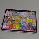 Trilingual Learning Toy Tablet with Music & Sound, Montessori Speech Therapy Toys for 1 Year Old Girl Boy Musical Baby Toy 12-18 Months Toddler Girl Toys Age 1-2 2-3 Birthday Gifts (Pink)