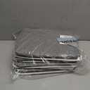 BALEINE 4 Pack Fabric Storage Bins for Shelves, Linen Storage Baskets for Organizing, Decorative Closet Bins for Clothes, Home (Grey, 15"x11"x9.5")