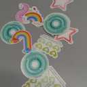 Crtiin 80 Pcs Anxiety Sensory Stickers with Inspirational Quotes Calm Textured Relief Mental Health Stickers Office Adhesive Sensory Tape Anti Stress for Adults(Vivid)