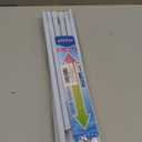 AIZESI 6PCS Tension Curtain Rod 28 to 48 Inch White No Drilling Adjustable Spring Curtain Rods for Window, Doorway, Closet, Bathroom, Kitchen