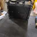 HUTMANG Chair - Stadium Seat with Back Support, Padded Foam Backs, 330LBS Weight Support, Portable, Foldable, Black