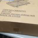 2-Tier Kitchen Cabinet Pull Out Shelf and Drawer Organizer Slide Out Pantry Storaqe Basket in Multiple Sizes (15" W x 21" D)