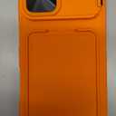 SSLOTSCASE for iPhone 17 Case with Hidden Card Holder & Camera Stand & Adjustable Kickstand & Slide Camera Lens Cover & Wallet, Military-Grade Heavy Duty Phone Case Cover for iPhone 17 6.3'', Orange