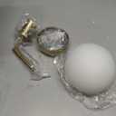 Modern Globe Glass Wall Sconce Brushed Brass Wall Lamp over Kitchen Sink, 9"*11"