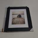 Malden International Designs 8x10 11x14 Rustic Blue Matted Picture Frame,2428-80