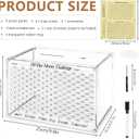 Smash Box for Money, Clear Acrylic Large Size Unbreakable Piggy Bank, Piggy Bank for Adults, Money Saving Challenge for Cash Coin, Fun Home Decor(10x7x5.7in)