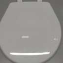 Bemis 7300SLEC Slow Close Toilet Seat, Easy Clean Hinges and Durable Plastic Seat, Made in USA, Elongated, White