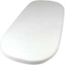 HonestBaby Organic Cotton Fitted Bassinet Sheet, White, 15 x 33