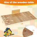 Building Baseplate Table for lego, lego Table with Storage and Classify, Building Tray Board for Adults Children and Seniors with 360 Rotating Lazy Susan, 21.6 Inches X 41.3 Inches X 1.2 Inches