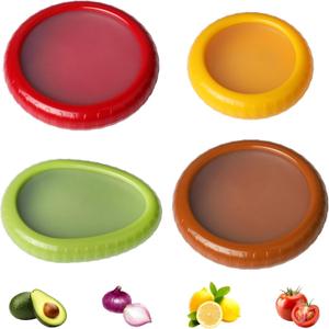 Avocado Saver and Onion Storage 4 Set - Reusable Avocado storage containers -for Apples, Tomatoes,Lemons and Potatoes
