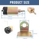 JDMSPEED 60 Pound Shaved Door Handle Trunk Solenoid Popper Kit Street Rod Design to Pop Open The Toughest Doors, Hoods and Trunks 60lb