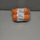 3 x Soft Chenille Yarn Velvet Blanket Yarn for Weaving Fancy Yarns for Crochet DIY Bulk Knitting Crafts Making Blankets, Clothes, 3.5 oz/Skiens (orange)