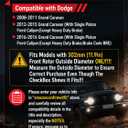 Front Brake Kit Compatible with 2008-2016 Dodge Grand Caravan