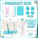 1.2'' American Mahjong Set 160 Mahjong Tiles, Botanical Style, Blue, 1.2 x 0.9 x 0.5 inches
