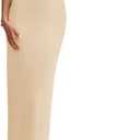 PRETTYGARDEN Women's Off The Shoulder Maxi Dresses 2025 Summer Formal Elegant Cocktail Party Wedding Guest Long Dress (Apricot)