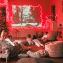 JMEXSUSS Red Valentines Day Decor Lights Clear Wire, 66ft 200 LED Red Christmas String Twinkle Fairy Lights Outdoor Indoor Plug in for Room Party Tree Valentines Day Decorations