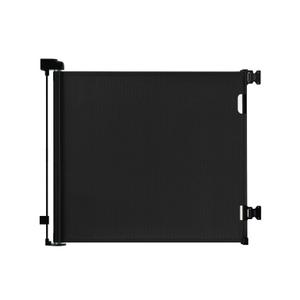 dearlomum Retractable Baby Gate,Mesh Baby Gate or Mesh Dog Gate,33" Tall,Extends up to 55" Wide,Child Safety Gate for Doorways, Stairs, Hallways, Indoor/OutdoorBlack,33"x55" (33x55 Inch)