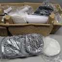 Steam Mop with 13 Accessories,Steam Cleaner Home Use,Floor Scrubber spin mop for Hard Wood Floors,tile Scrub Steamer Deep Cleaning,Carpet, 4 Washable Mop Pads, 550ml Capacity,30 Second Heat-Up (cream white)