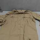 Women's UPF 50 Long Sleeve Sun Protection Shirts Safari Fishing Hiking (Khaki) XS