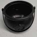 DIYDEC 8'' Halloween Large Cauldron Black Plastic Witch Cauldron Kettle Halloween Pot Bucket Candy Bowl for Halloween & St. Patricks Day Party Favors Decor Trick or Treat