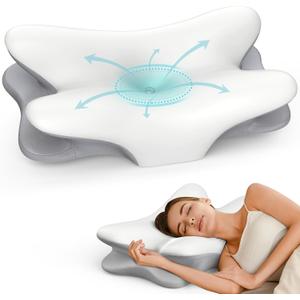 Besyodo Cervical Pillow for Neck Pain Relief, Ergonomic Neck Pillow for Sleeping Contour Memory Foam Pillows, Orthopedic Bed Pillow for Side Back Stomach Sleepers