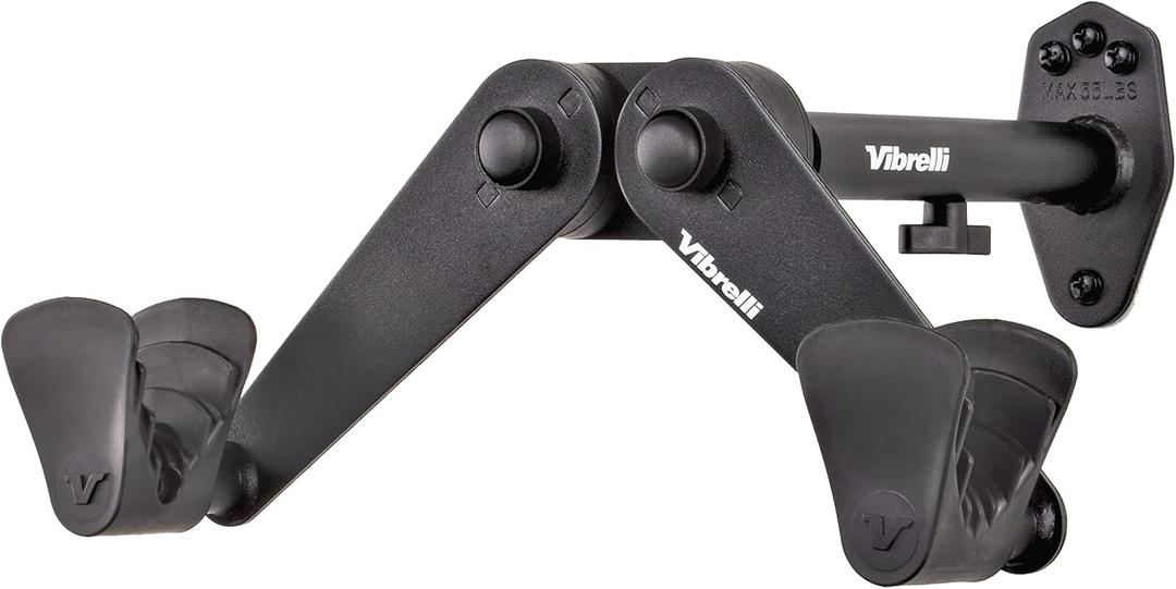 Vibrelli Bike Wall Mount - Horizontal Storage Rack for Hanging Bicycles in Garage - Adjustable Bike Hanger, Holder - Wall Bike Rack Hooks for Bicycle (1 PACK)