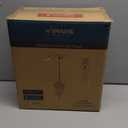 VIANIS Black Outdoor Pendant Light Lantern, Modern Chandelier, Handcrafted Hanging Lights with Seed Glass, Outdoor Ceiling Lights for Porch, House, Doorway, Garden, Entryway (Medium Size)