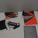 SUNPIE Wireless 4 Gang Switch Panel,Circuit Control Relay System Box Automatic Dimmable Switch Panel Waterproof Multifunction Offroad LED Light Switch Pod Electronic Relay for Truck Car UTV